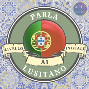 Logo Parla Lusitano A1 – corso portoghese europeo online di Aires Learning Pro